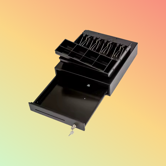 Kasrow Slide lock POS cash drawer, mini metal money box