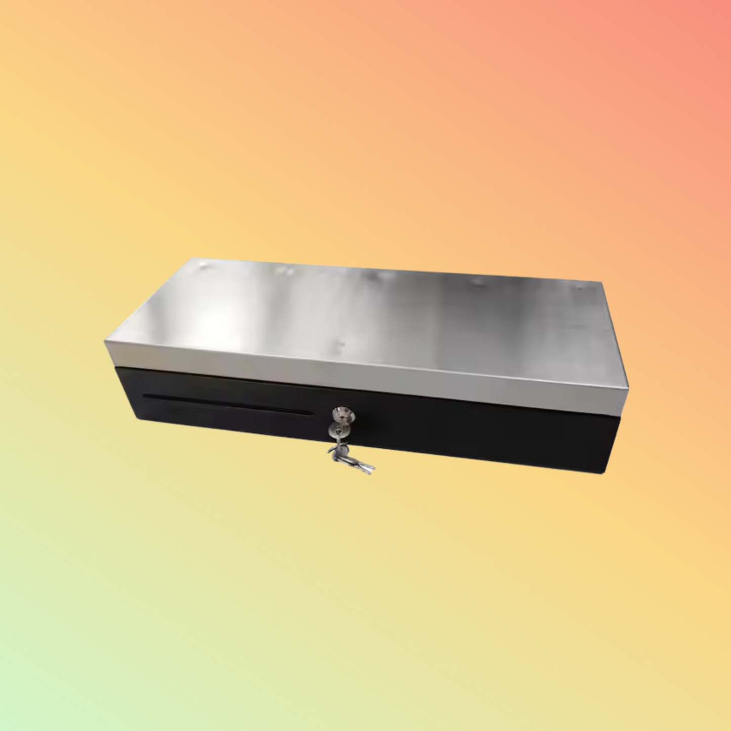 Kasrow KFT-460 USB metal cash drawer, 2-position lock, FlipTop