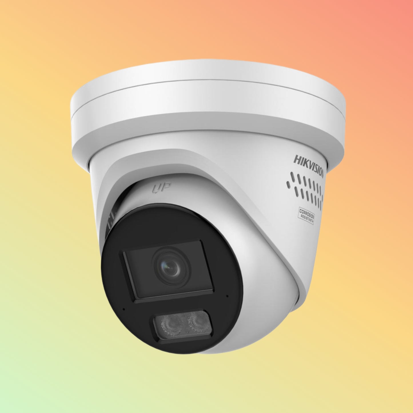 Hikvision DS-2CD3386G3-LISU/SL(Y) 8 MP AcuSense Strobe Light and Audible Warning Fixed Turret Network Camera