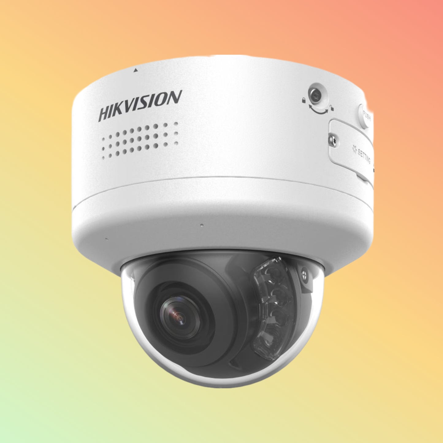 Hikvision DS-2CD3766G2H 6MP Smart Dome Cam with Strobe, Audio & Darkfighter S
