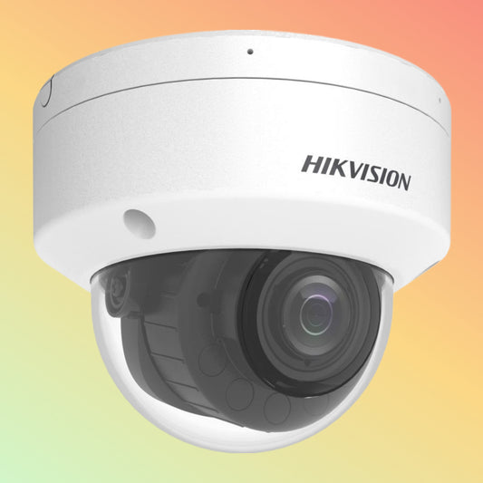 Hikvision DS-2CD2763G2-LIZS2U/SL 6 MP Acusense Strobe Light and Audible Warning & Smart Hybrid Light Motorized Varifocal Dome Network Camera