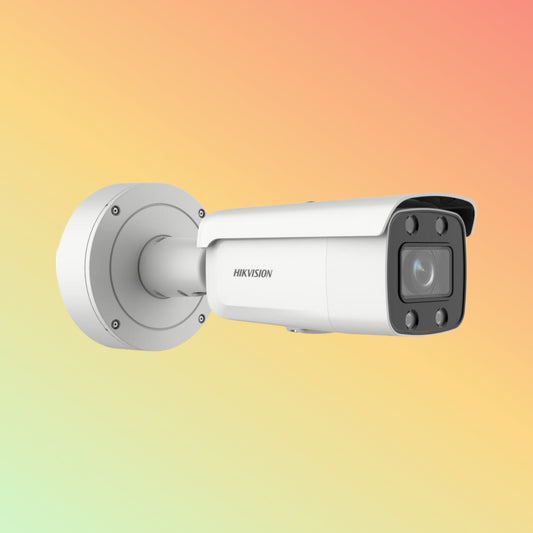 Hikvision DS-2CD2T87G2-LSU/SL 8 MP ColorVu Strobe Light and Audible Warning Fixed Bullet Network Camera
