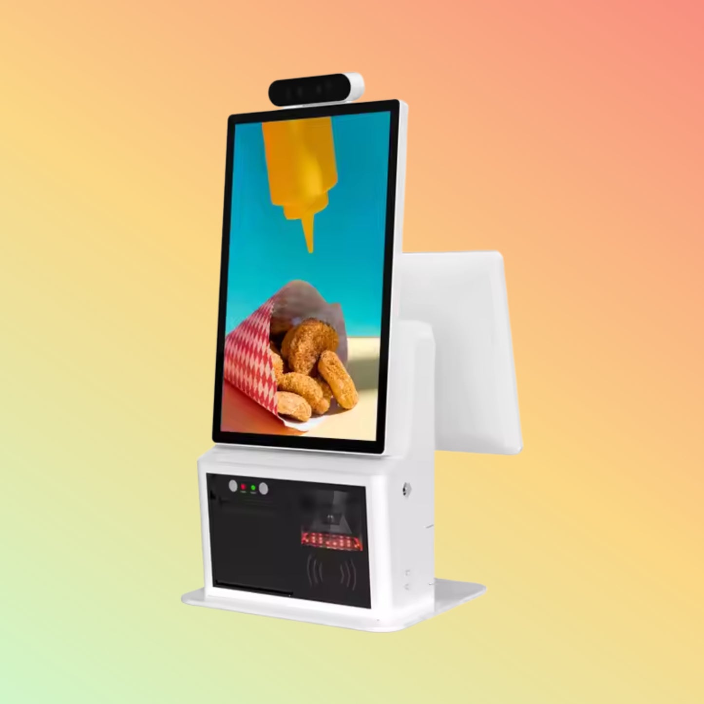 Vpos 15.6 Inch All-In-One Self-Checkout POS System Kiosk Built-In Receipt Printer Scanner