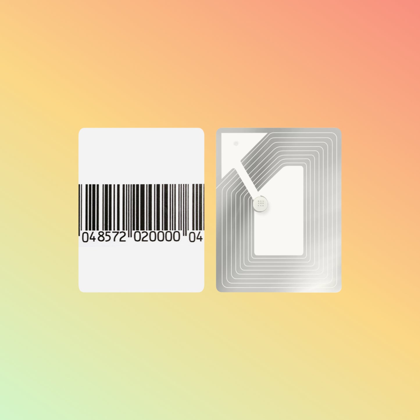 Epowsens RF3040 Retail store anti shoplifting 30x40mm RF security stickers 8.2mhz soft label