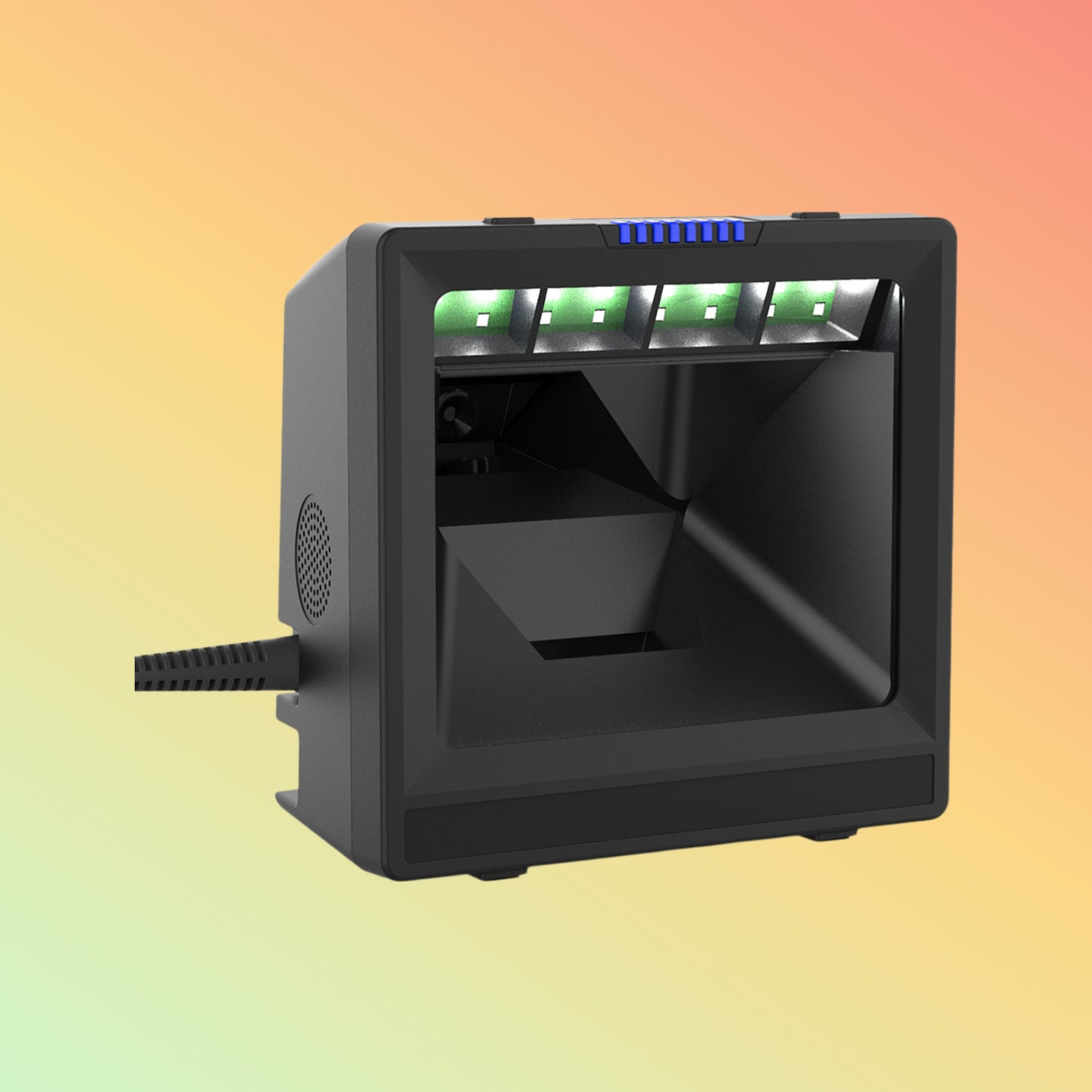 Ibocode Desktop 4mil 1280 * 800 CMOS 1D 2D Omni-Directional Bar Code Scanner Barcode Reader for Supermarket