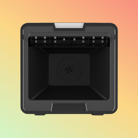 Ibocode Omni-directional Desktop Scanner: 1D/2D QR, 1280x800 Wide Window.