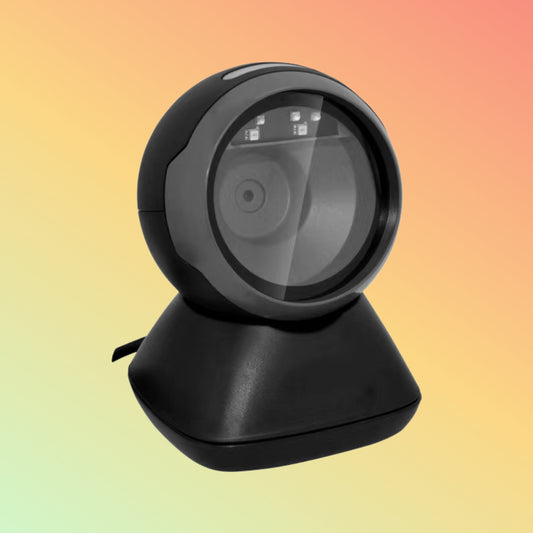 Ibocode Omnidirectional Desktop Barcode Scanner USB Wired 1D 2D Scanning QR Code Reader