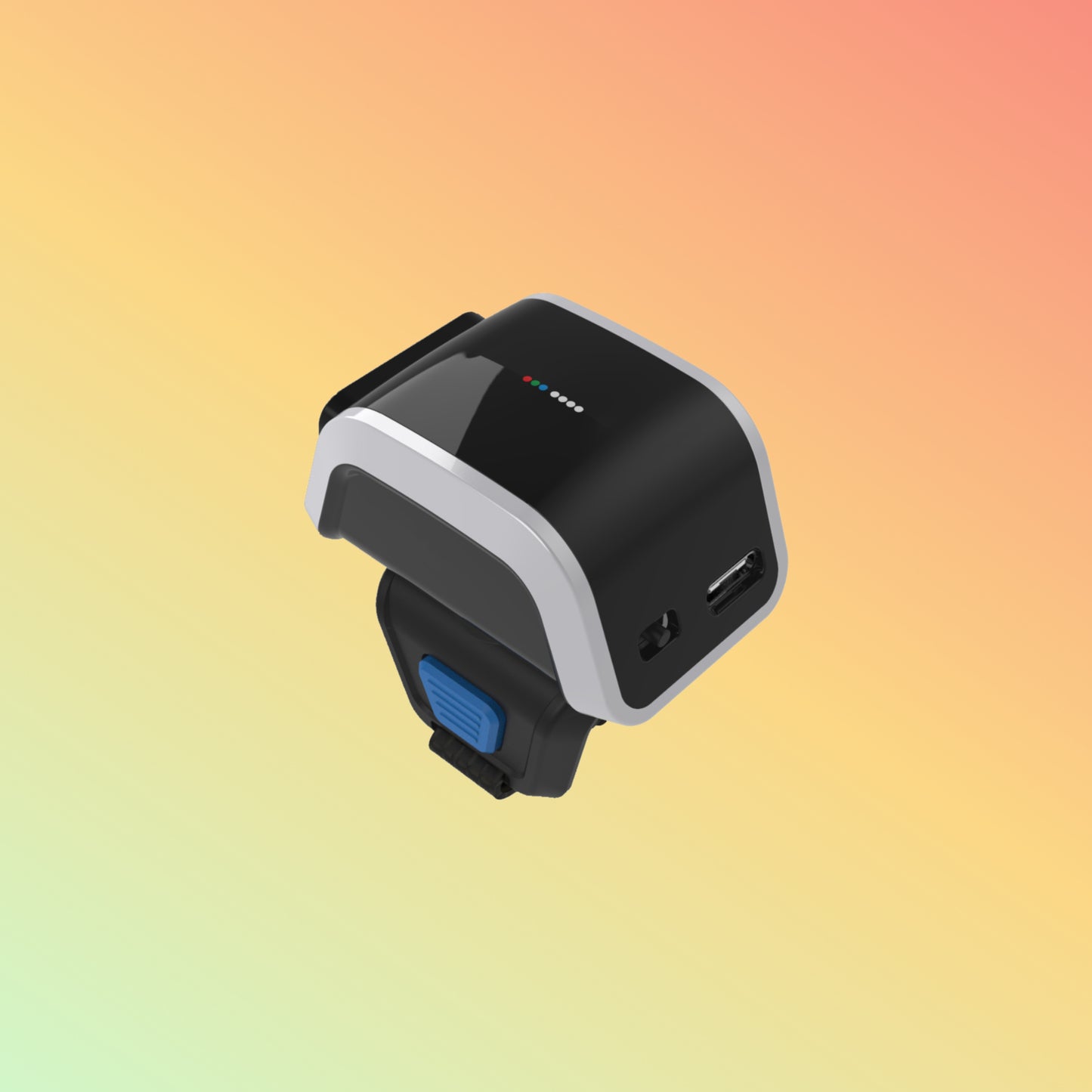 Ibocode Ring Wearable Scanner, Bluetooth Wireless, Mini Finger Reader, 1D/2D QR