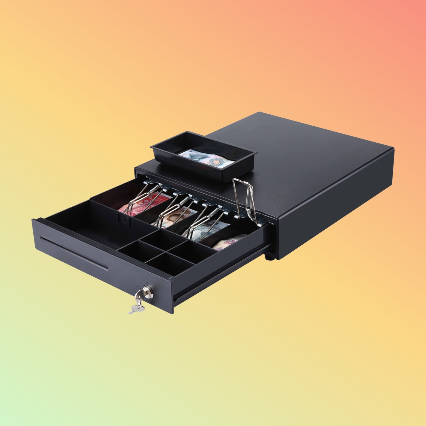 Ibocode Heavy Duty Removable Cash Tray 4B8C/5B4C Cash Register Drawer For POS System