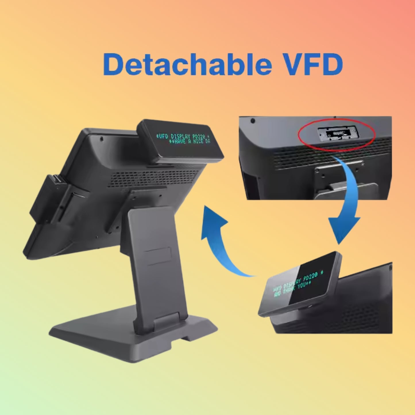 Geesung 15 Inch All Aluminum Alloy Windows Touch POS System