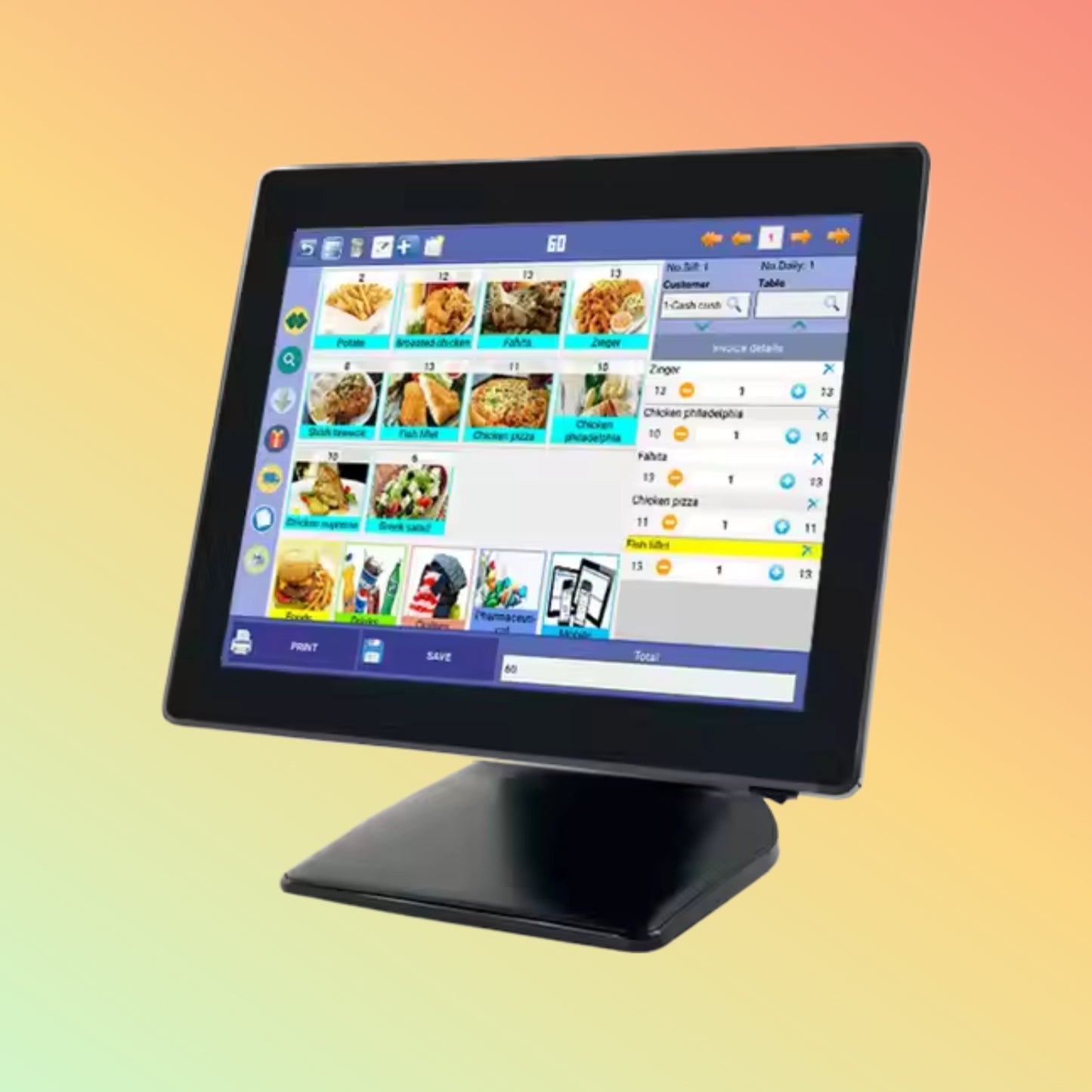 Geesung 15.6inch All in One Touch Screen Pos System