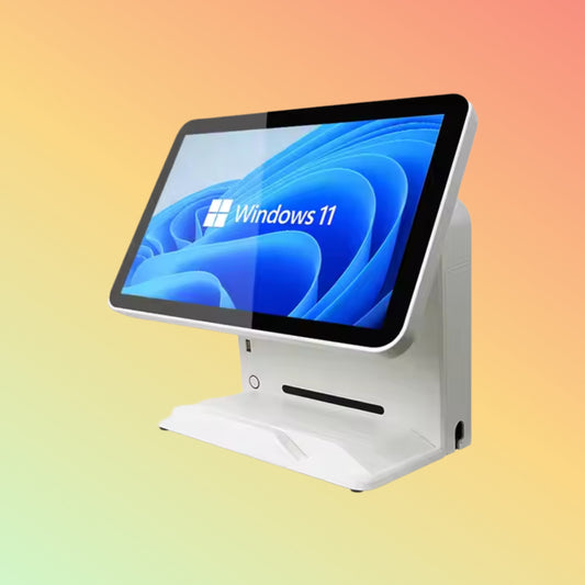 Geesung 15 Inch New Design Dual Screen Supermarket Pos System NFC
