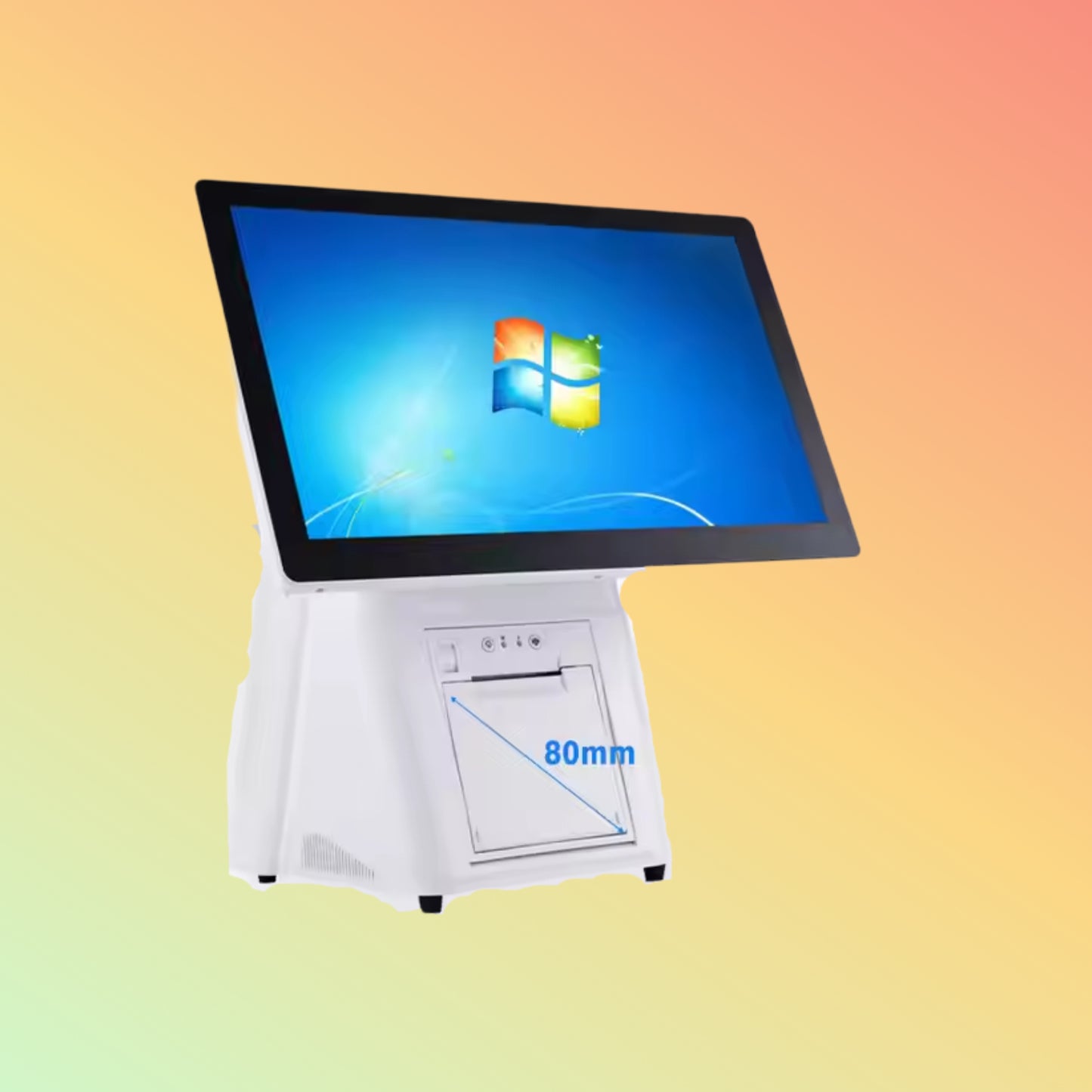 Geesung 15 Inch Touch POS Machine POS Retail Systems With VFD Customer Display