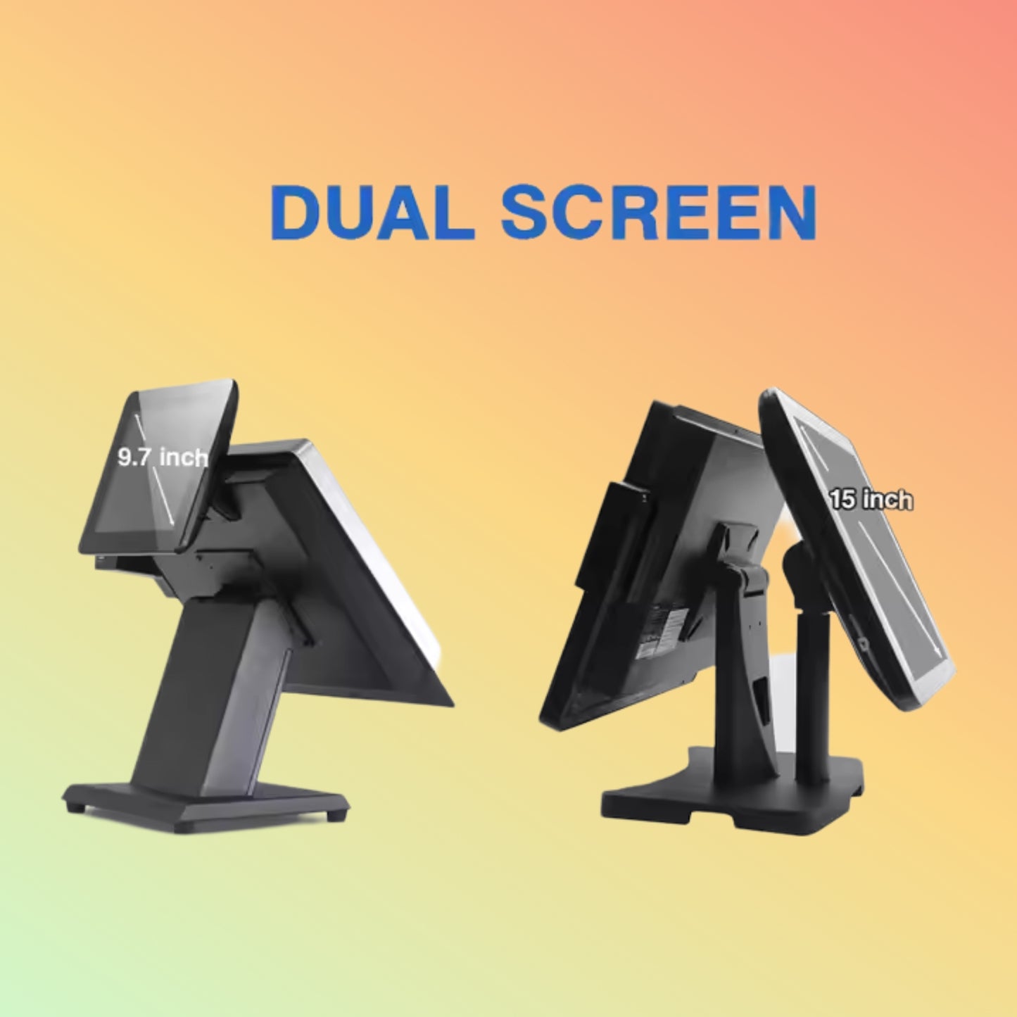 Geesung 15.6" Dual Screen Windows All-in-One Touch POS System