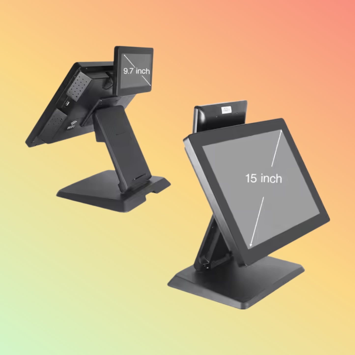 Geesung 15.6" Dual Screen Windows All-in-One Touch POS System