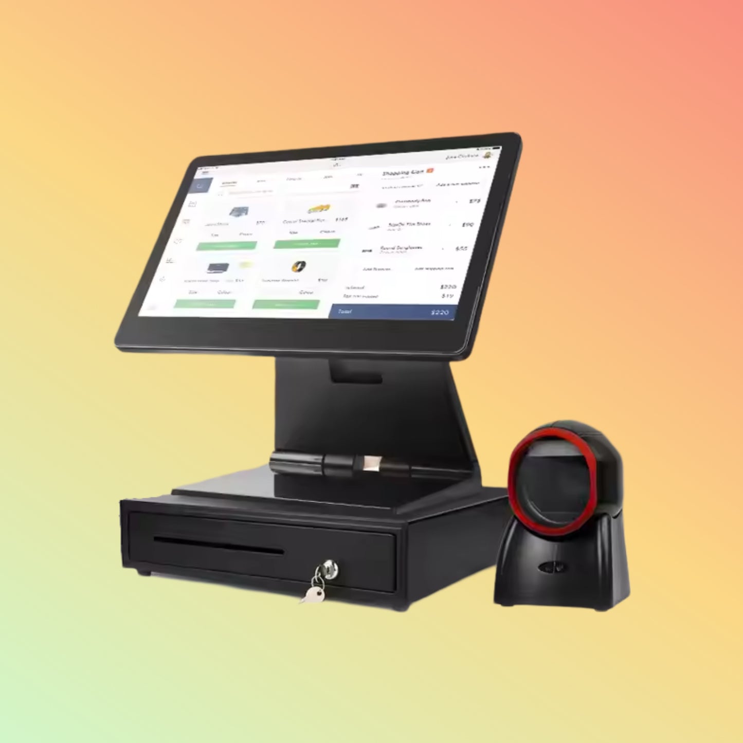Geesung 15.6" All-in-One POS System for Retail Shops
