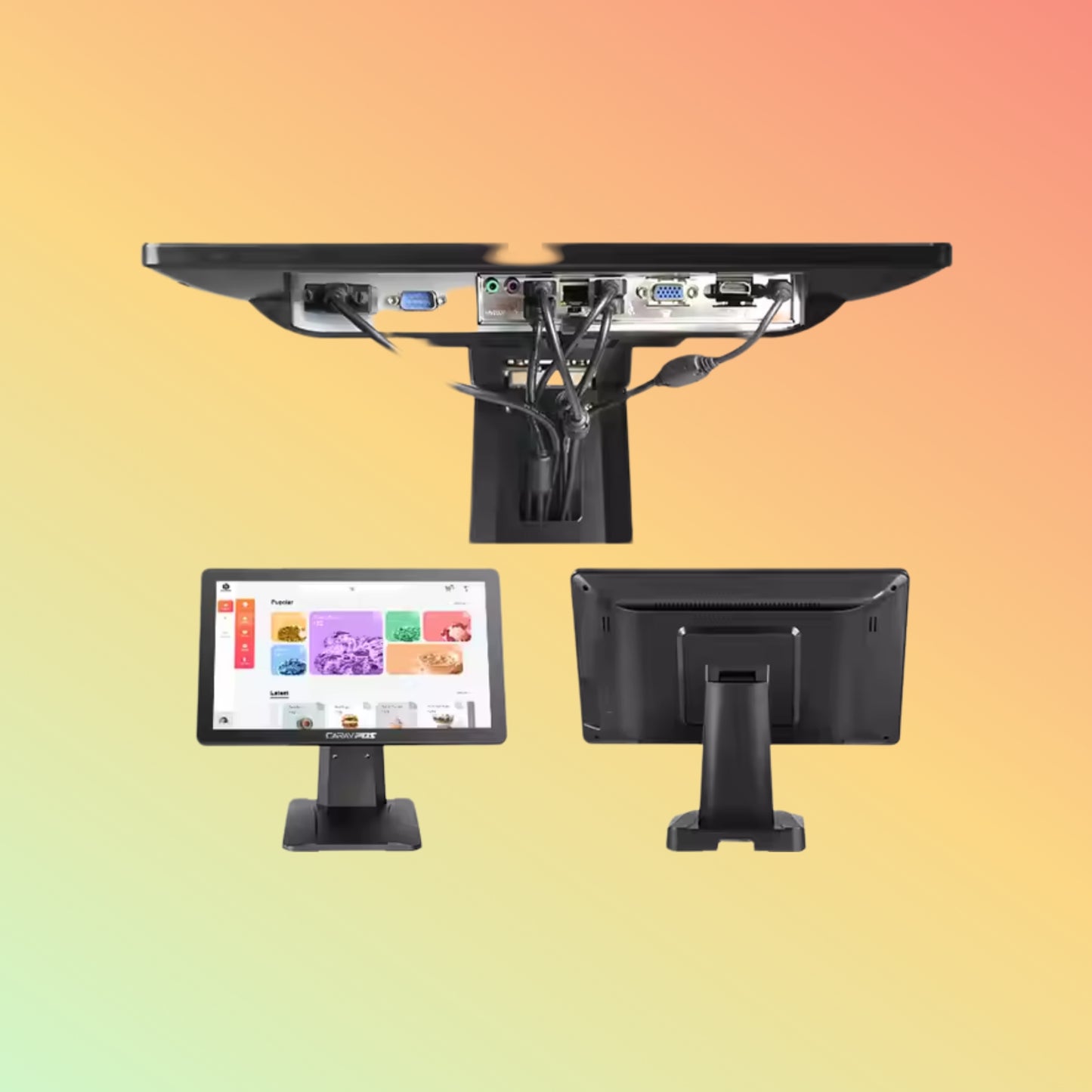 Geesung 21.5" PCAP Touch Restaurant POS System: Android & Windows Compatible