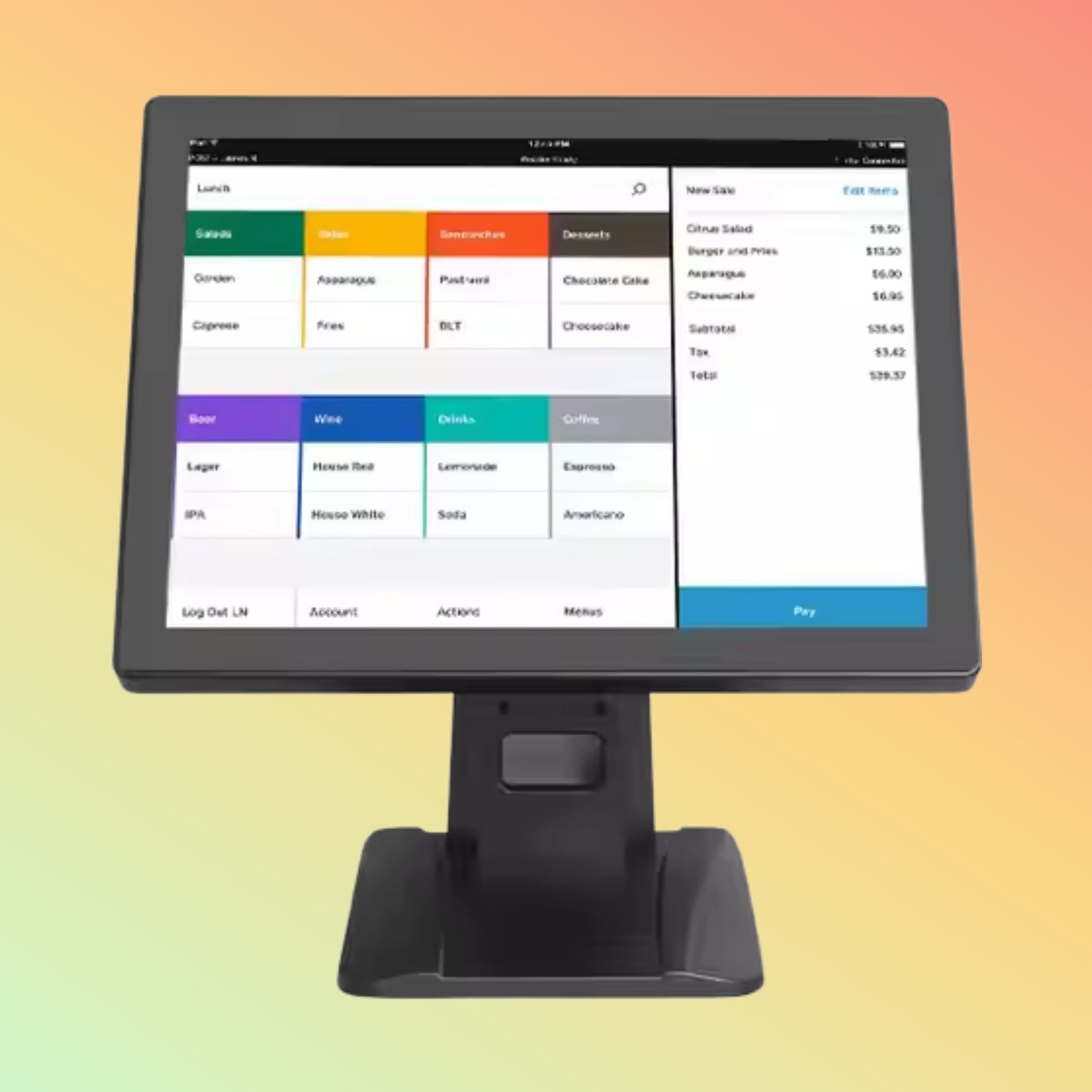 Geesung All-in-One Touch Screen POS Terminal for Restaurants