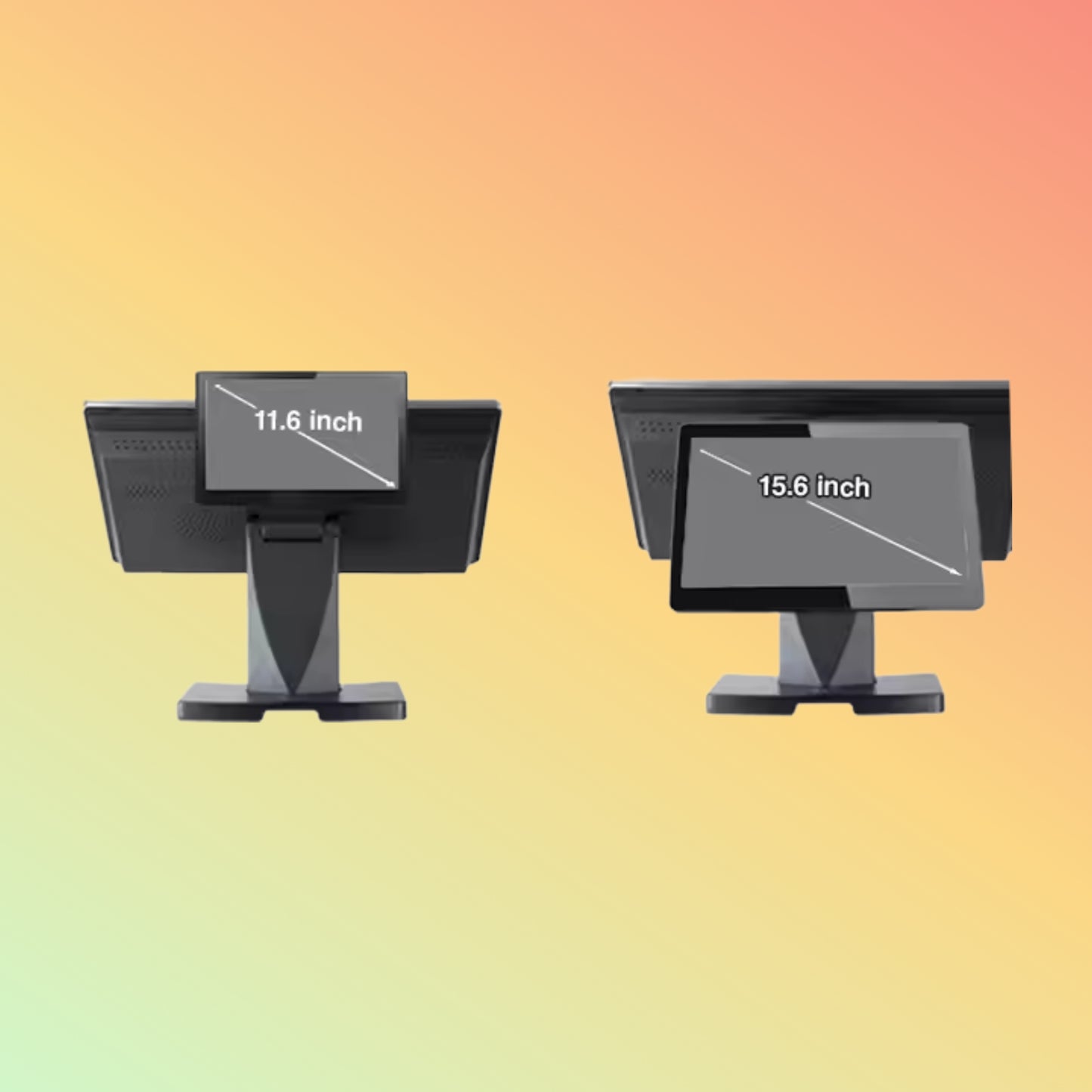 Geesung Dual Screen 18.5" All-in-One Cash Register POS Terminal