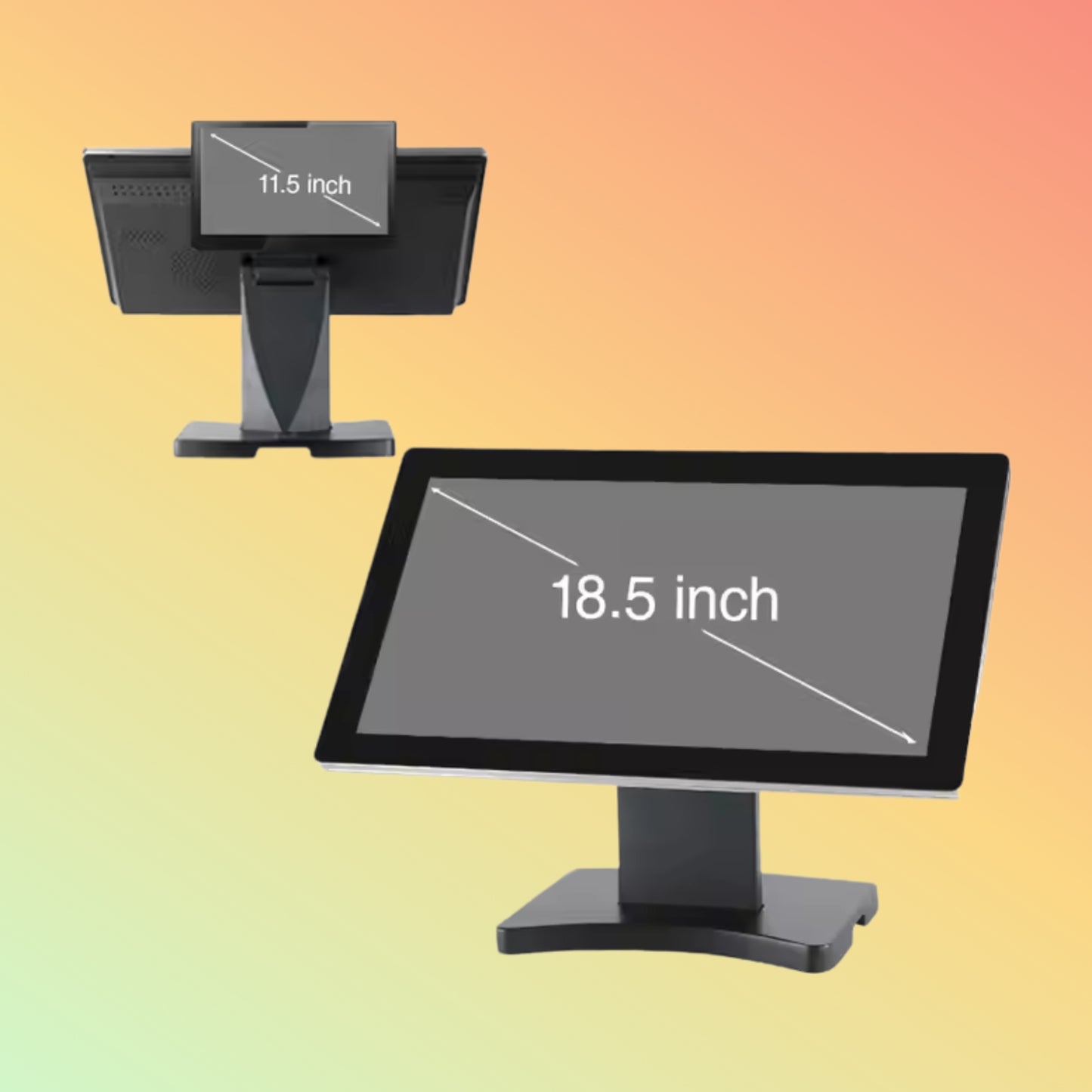 Geesung Dual Screen 18.5" All-in-One Cash Register POS Terminal