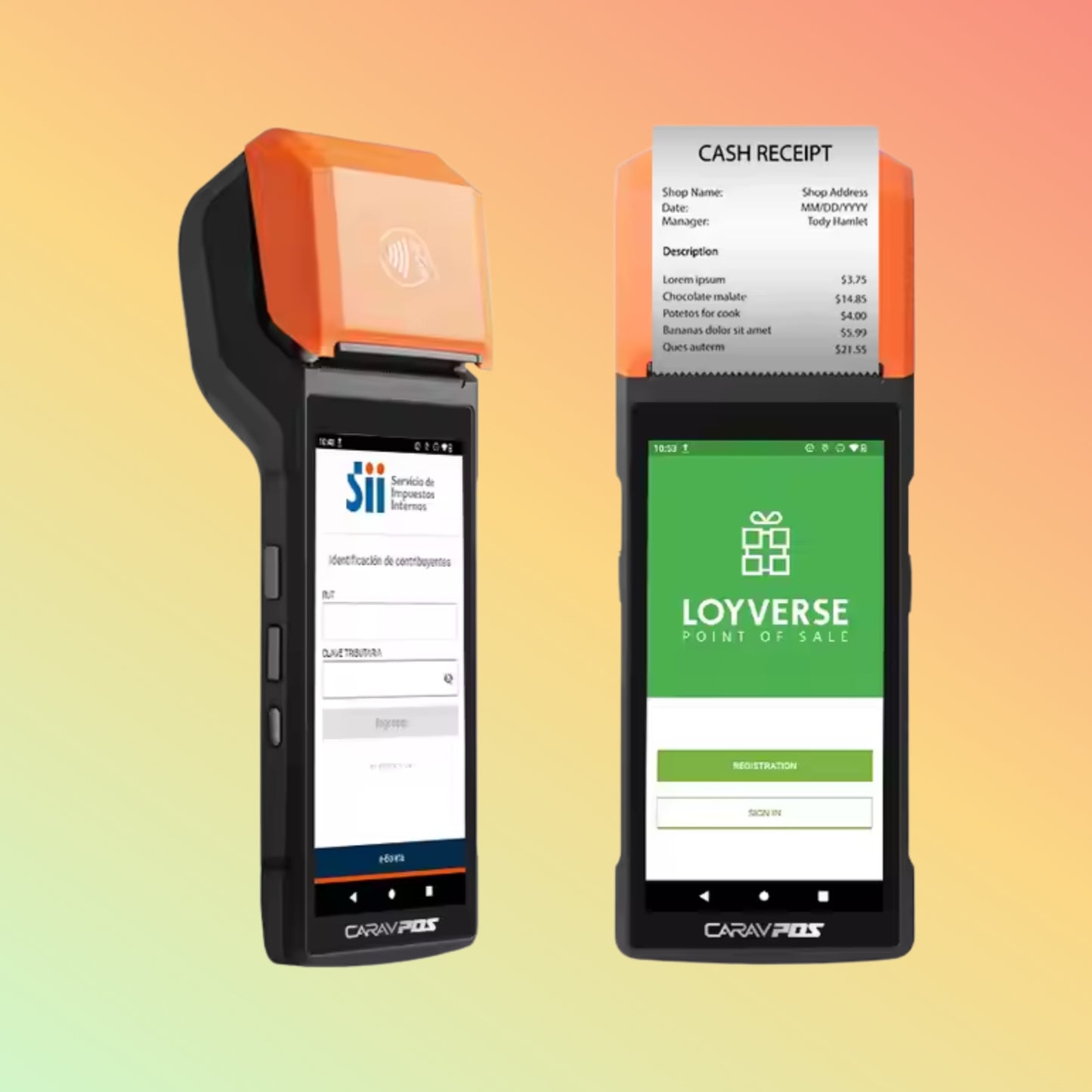 Geesung Android 13 NFC Handheld POS Terminal