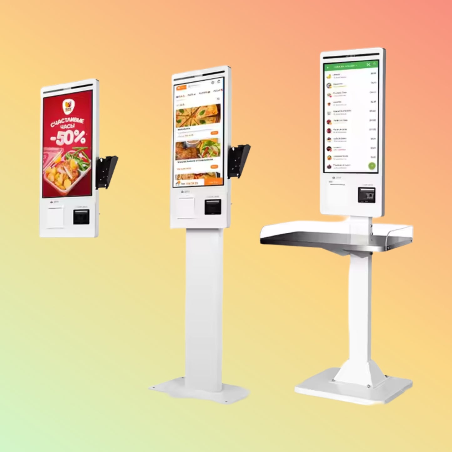 Geesung 32" Touch Screen Self-Checkout Kiosk