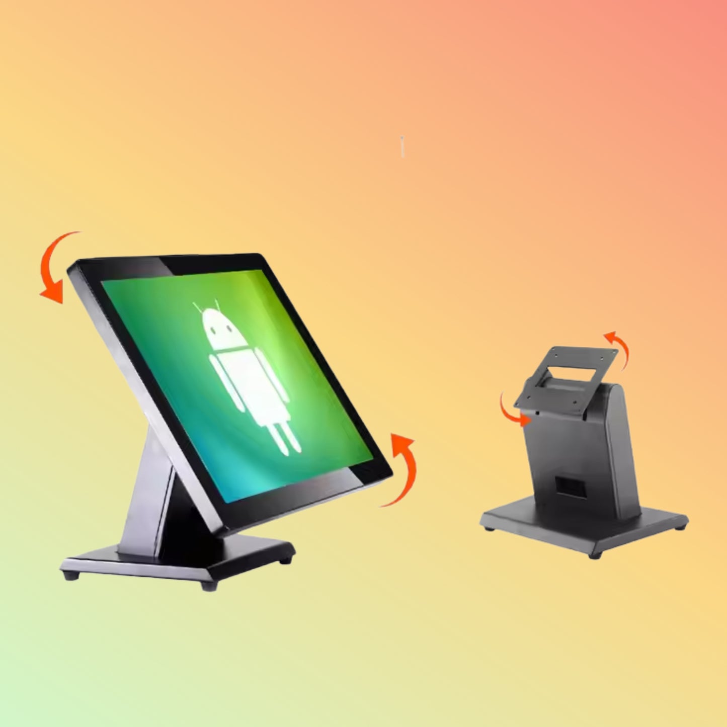 Geesung 17" Dual Screen Android POS with Cash Drawer