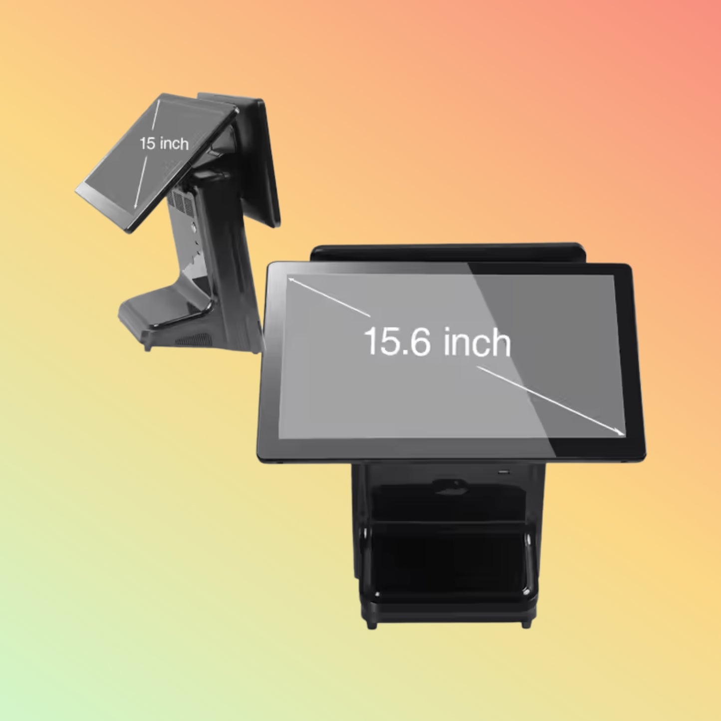 Geesung 15.6" Dual Screen POS - Affordable