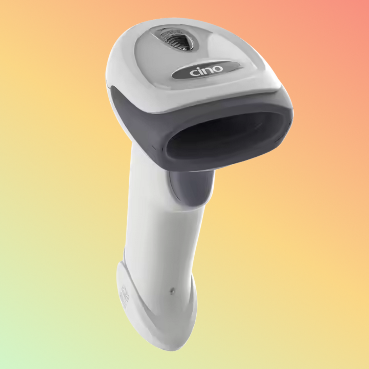 Robust CINO Fuzzyscan A660 USB scanner, designed for high-speed 2D and QR code detection in commercial settings