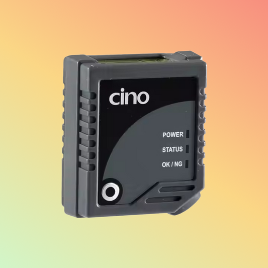 CINO Fuzzyscan FA480, a compact fixed mount 2D barcode scanner, ideal for tight spaces and continuous scanning