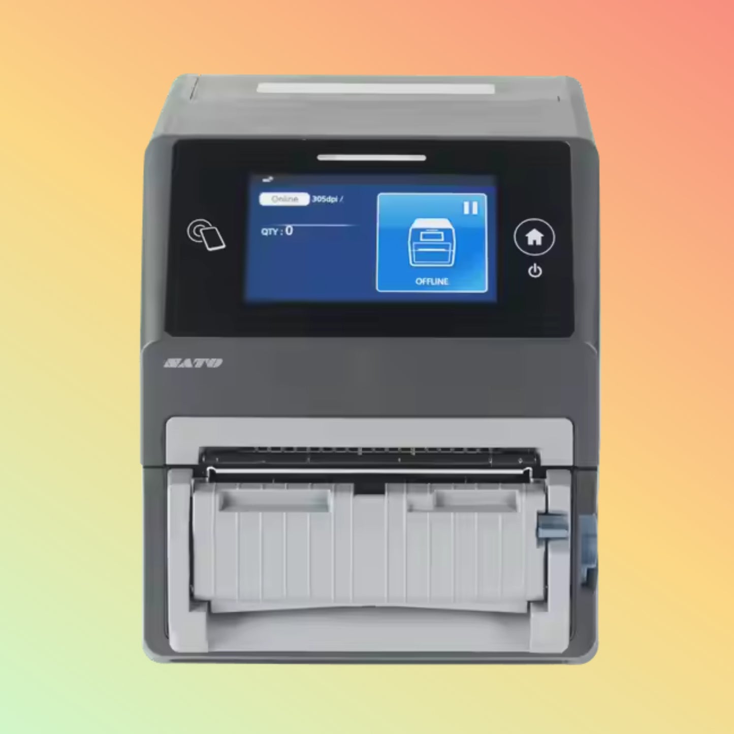 SATO CT4-LX Thermal Desktop Printer, 4.3-inch Full-color Touch Screen Display