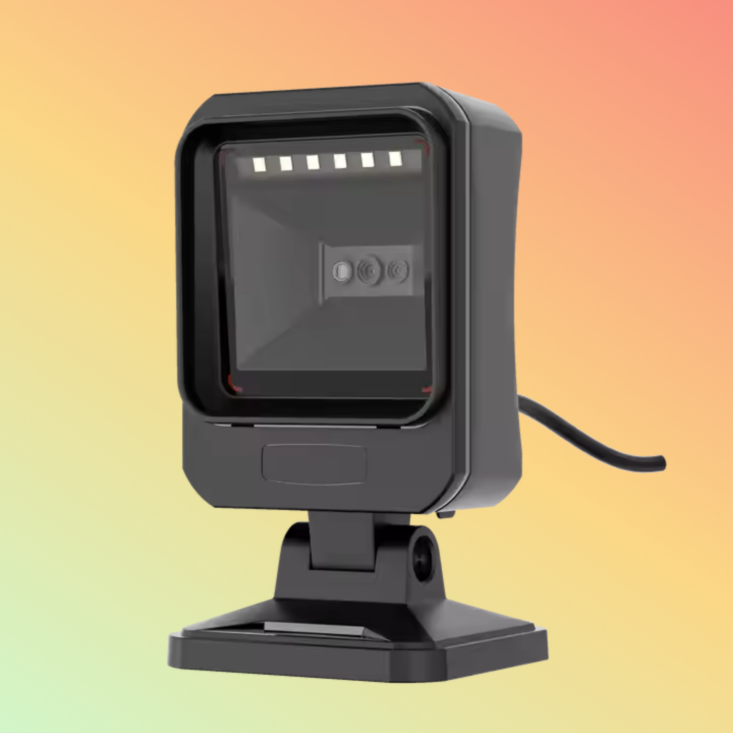 Robust Genesis XP 7680g USB scanner, designed for quick and accurate 2D barcode reading on desktop setups
