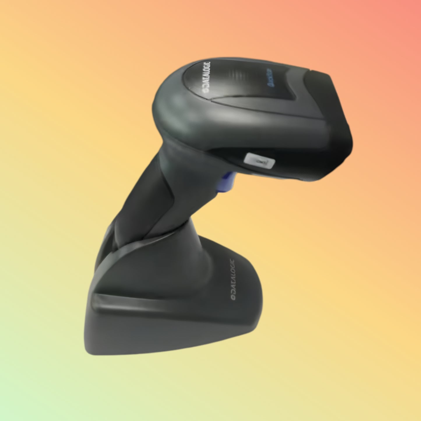 Versatile Datalogic QD2430 QuickScan I scanner with stand for efficient point-of-sale barcode reading