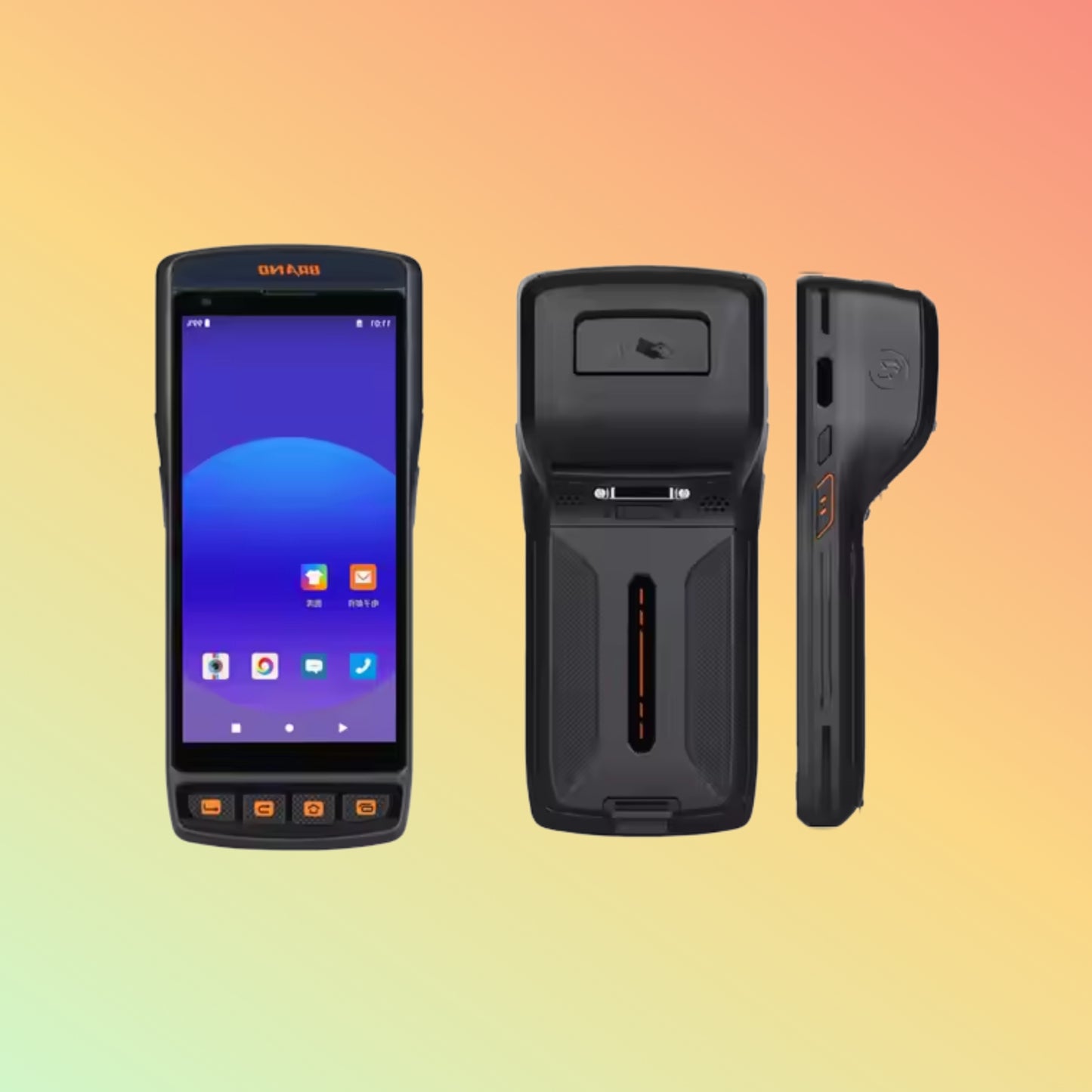 Android 11 5" PDA Terminal with Receipt Printer for Restaurants & Parking