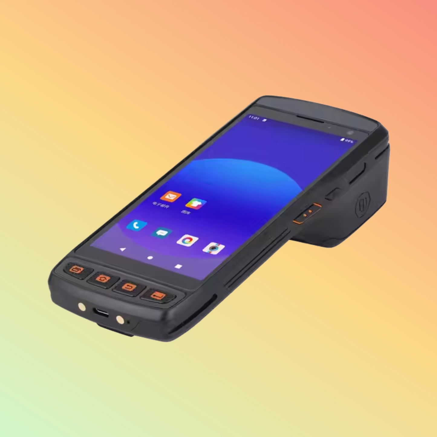 Android 11 5" PDA Terminal with Receipt Printer for Restaurants & Parking