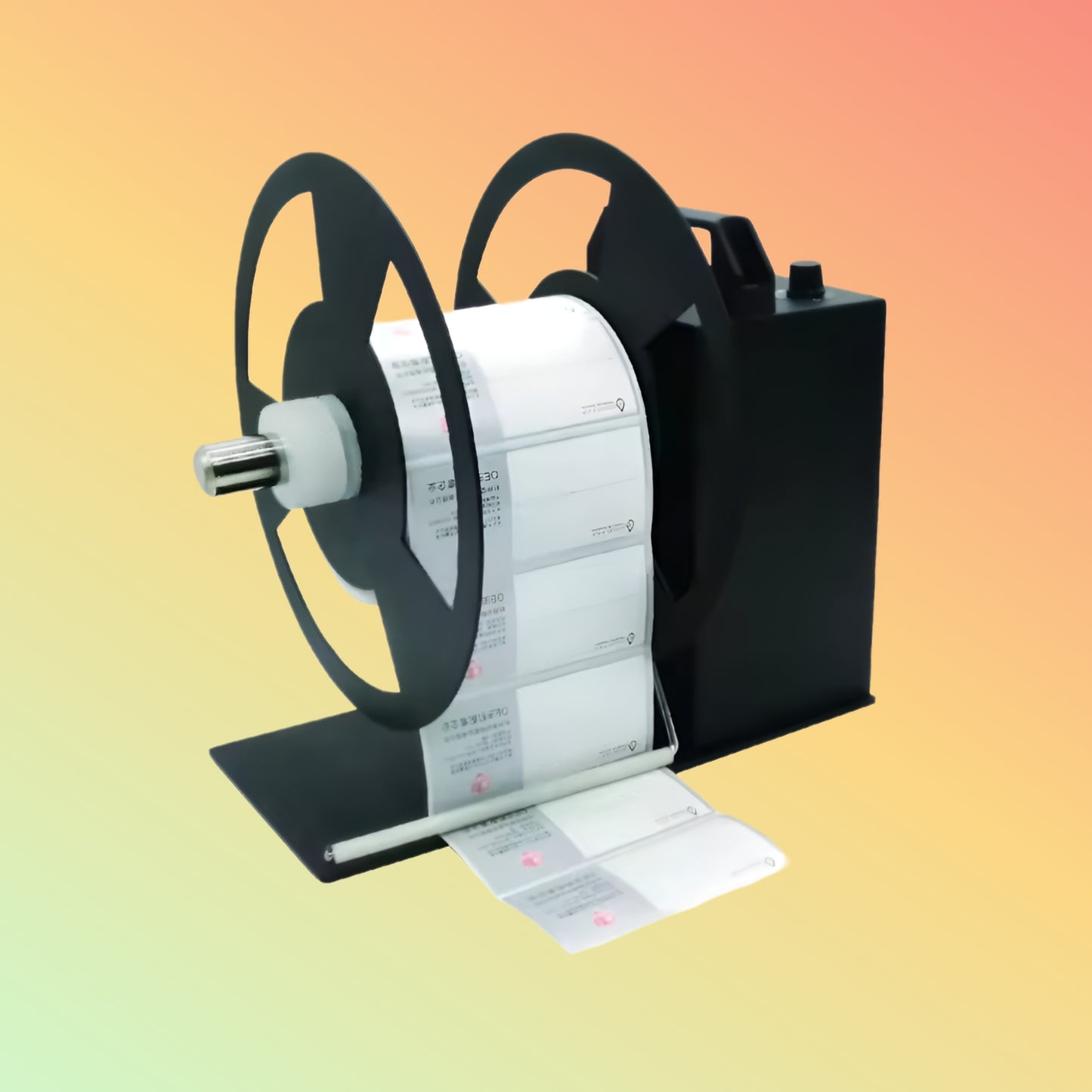 Automatic Label Rewinder for Barcode Printer