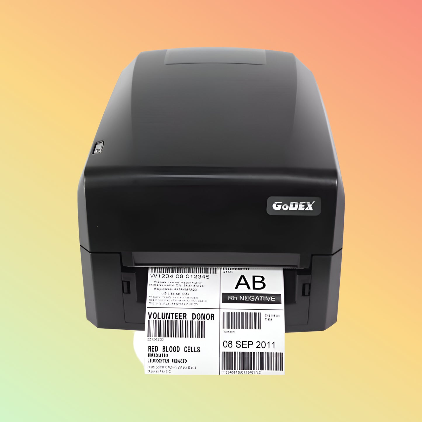 Godex GE300 4" Thermal Transfer Label Printer, 203DPI, USB