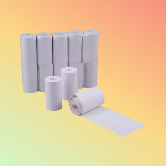 55g 57x38mm Thermal Receipt Paper Rolls, Custom Stickers for POS/ATM