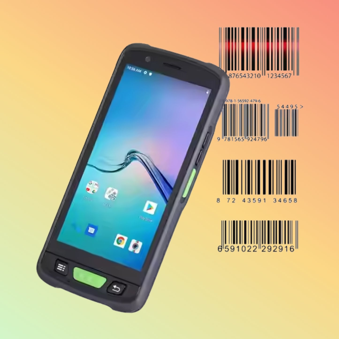 Android Handheld PDA: 6000mAh, 1D/2D Scanner, 4G, NFC, Rugged