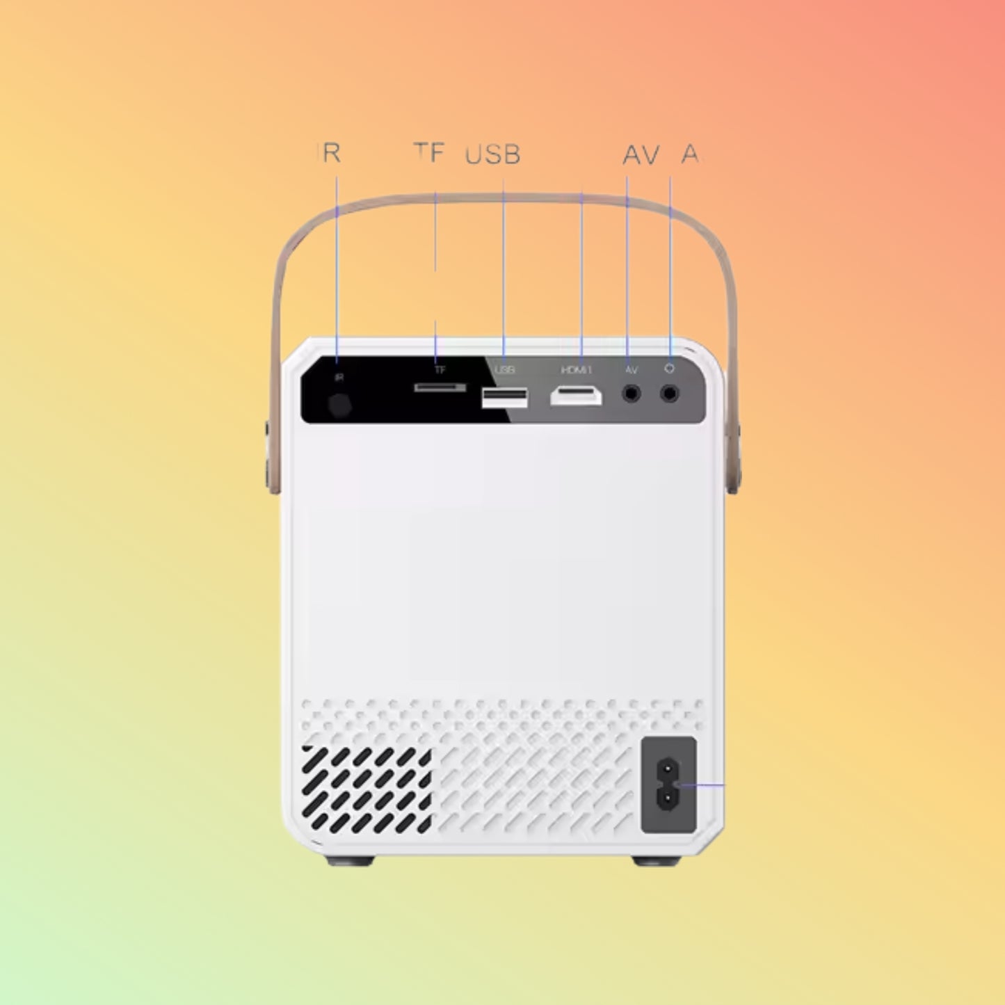 CY303 Mini 4K Android 7.1 Projector 120 ANSI WiFi Home Theater