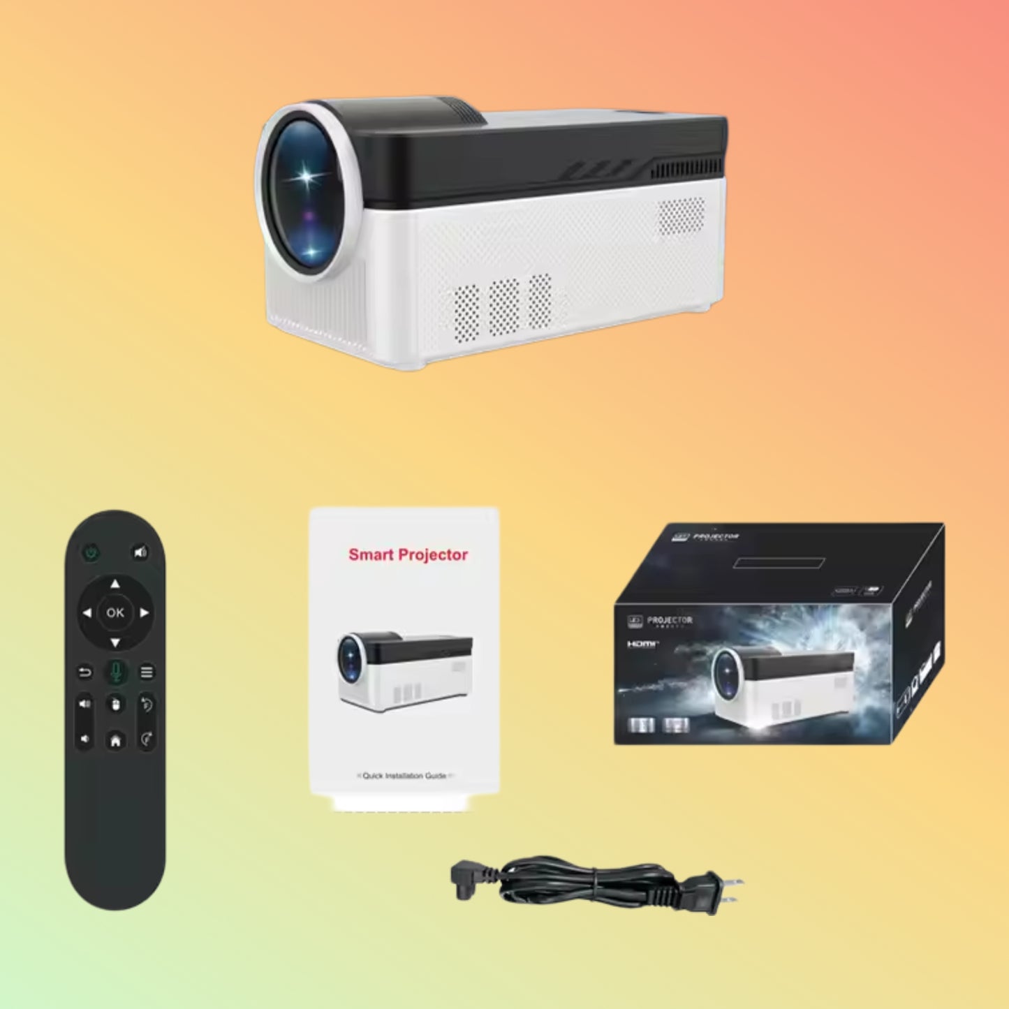 HY450 Full HD 1080P Home Theater Video Portable Projecteur Android11 Wireless Phone Smart Proyector