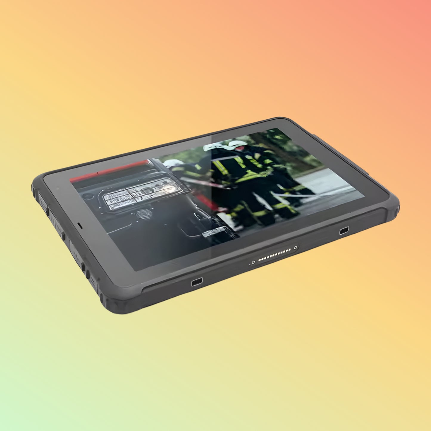 Geshem 8" Win10 Rugged Tablet – 1D/2D Scanner, Waterproof, Shockproof