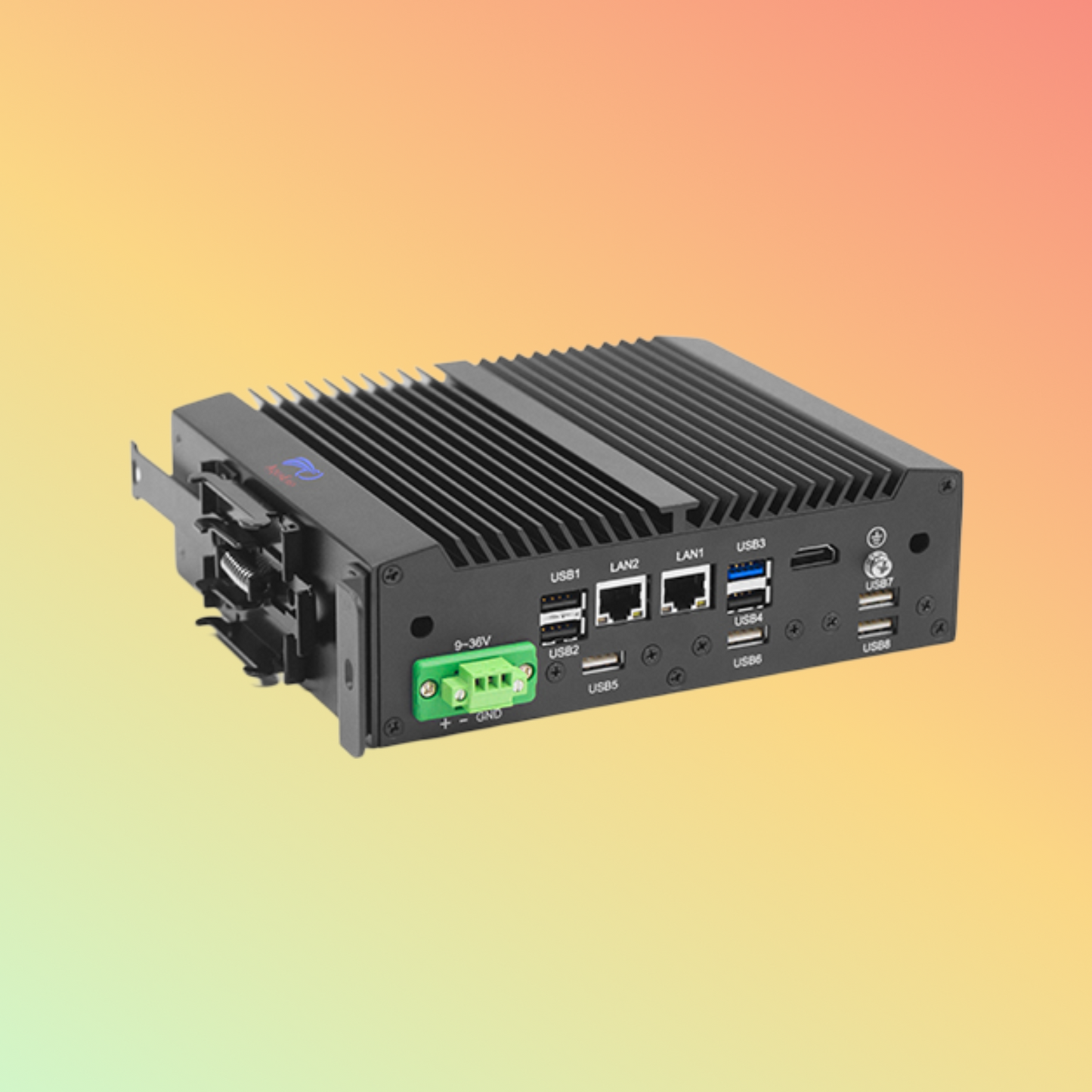 Geshem Intel J1900 Fanless Box PC Support DIN Rail Mount
