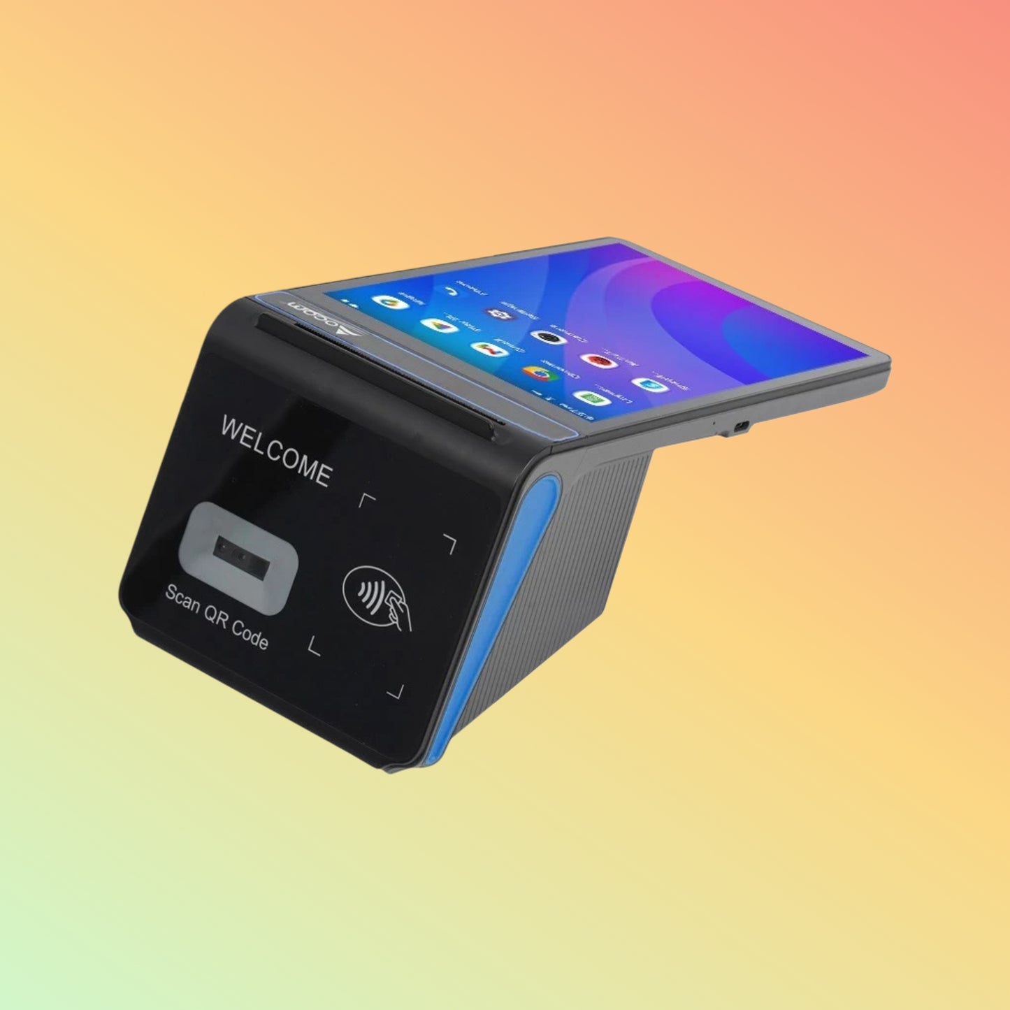 Ocom (POS-T8&T8R) 8" Android POS Terminal with Thermal Label and Receipt Printer