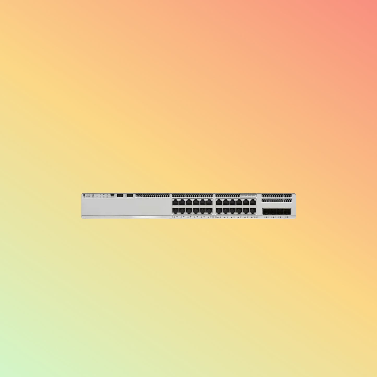 Cisco Catalyst 9300L – 56Gbps, 41.66Mpps, 24 RJ45, 4 SFP Uplinks