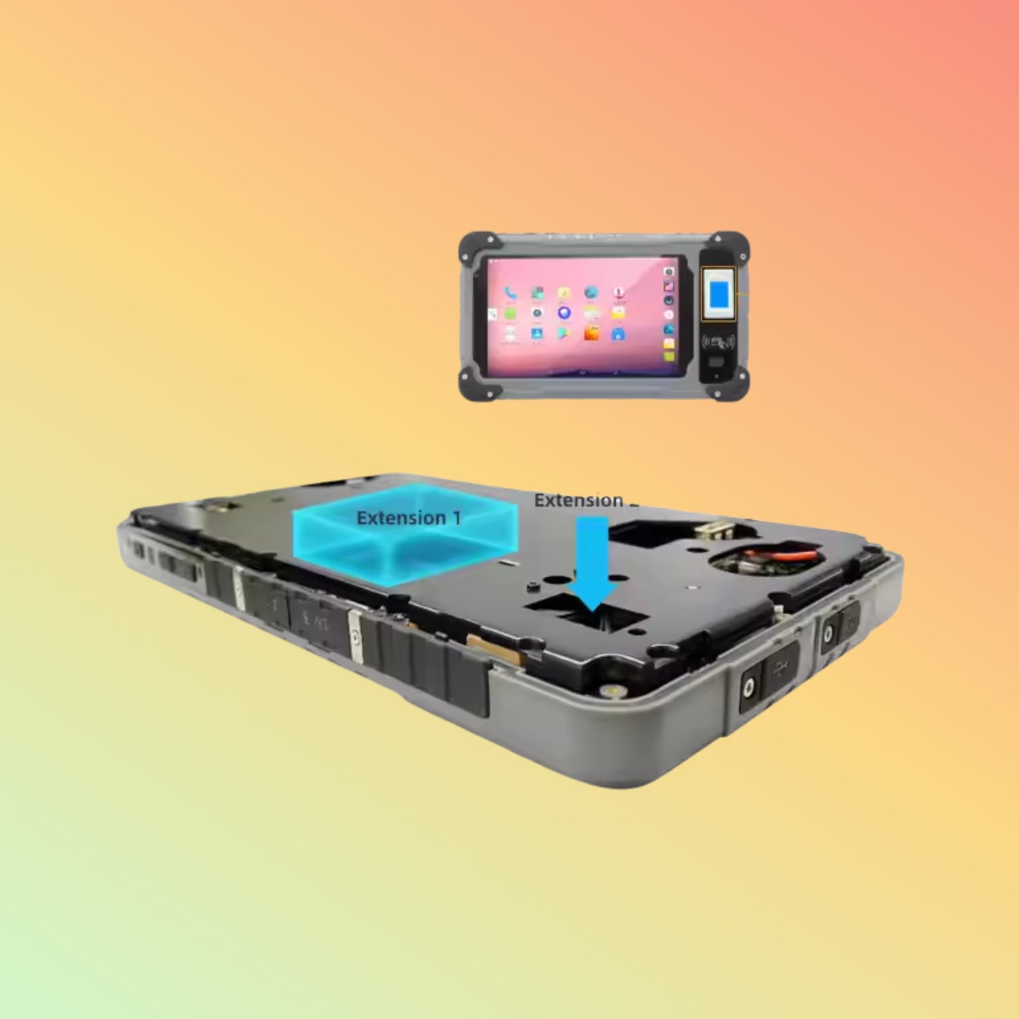 OEM S70 Rugged Android Tablet – 4G LTE, 8GB RAM, 10000mAh, RFID, Fingerprint