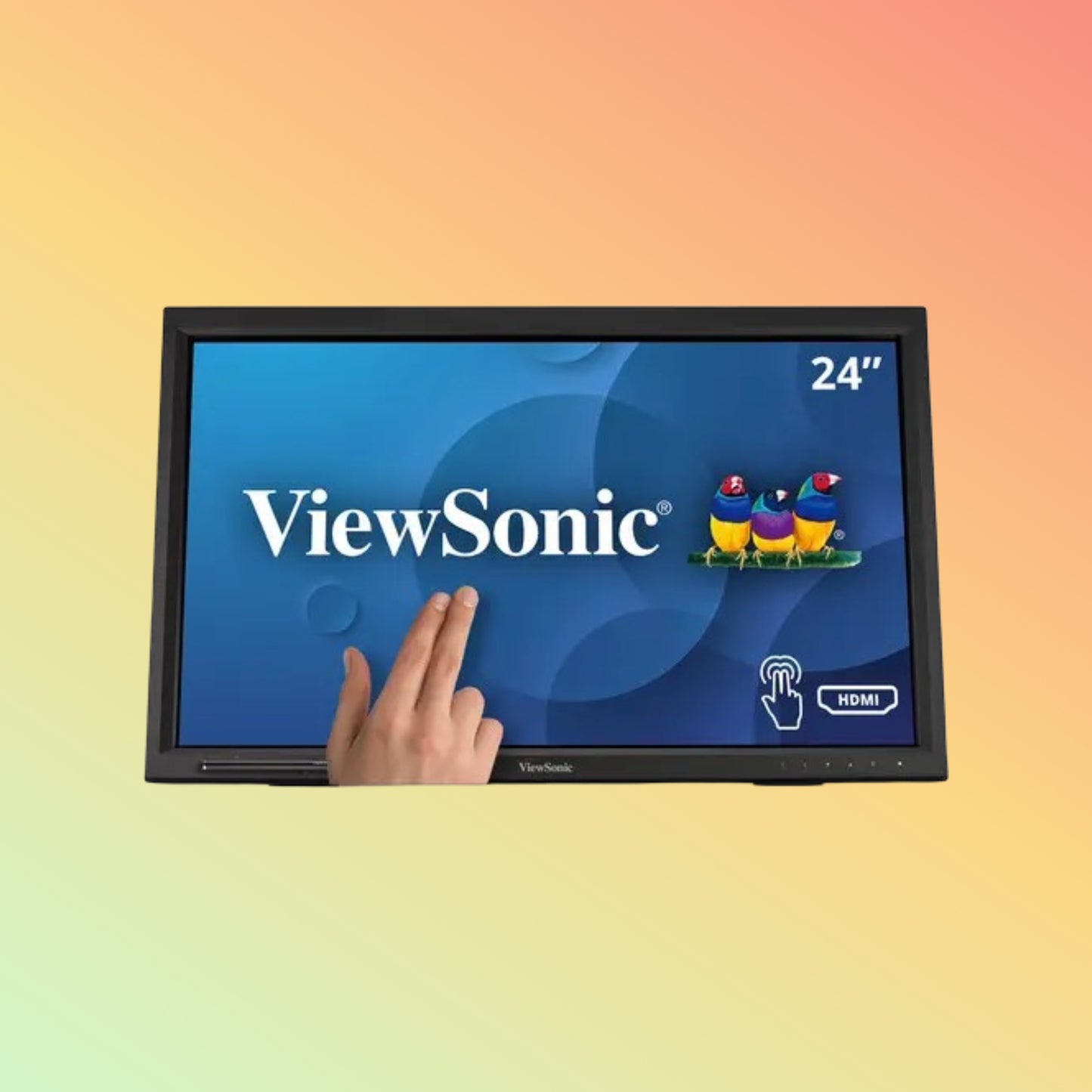 VIEWSONIC TD2223 Monitor - 22" FHD (1920 x 1080), VA, Tilt, HDMI, VGA, DVI-D, 250nits, 75Hz, Multi-Touch
