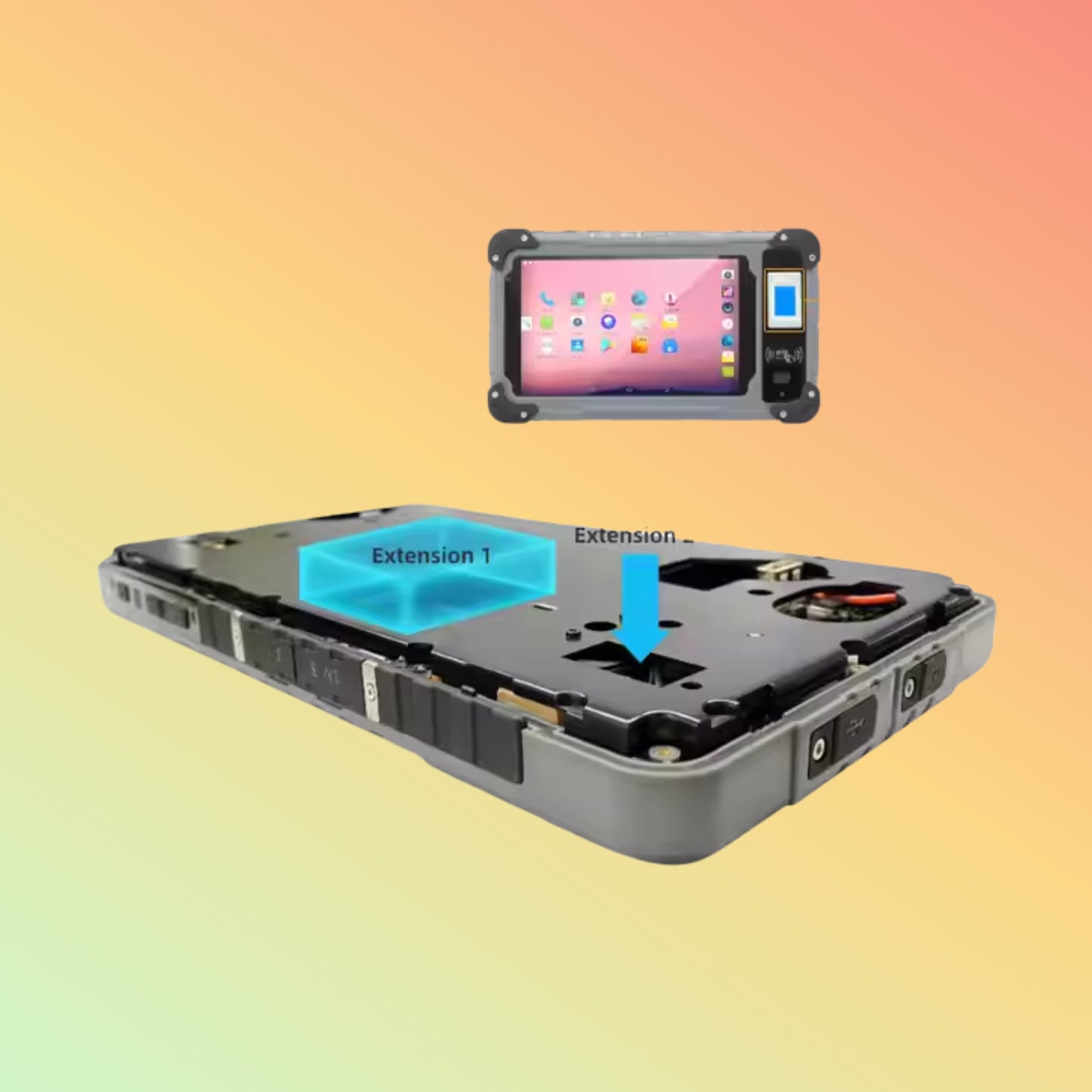 OEM S70 Rugged Tablet – 2.0GHz Octa Core, 10000mAh, Android 13, RFID, Barcode