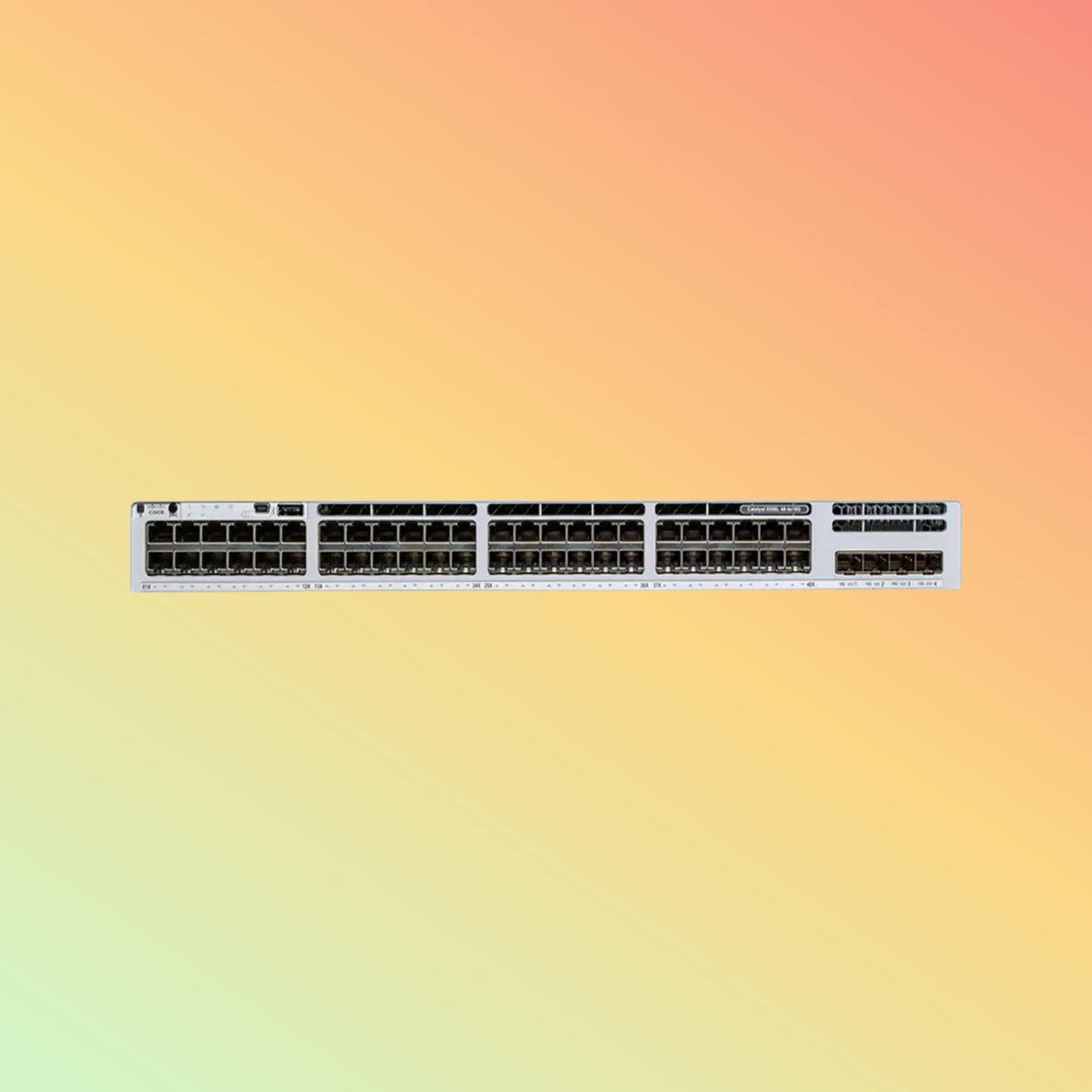 Cisco Catalyst C9300 – 176Gbps, 130.95Mpps, 890W PoE, 48 RJ45, 4 SFP+ Uplinks