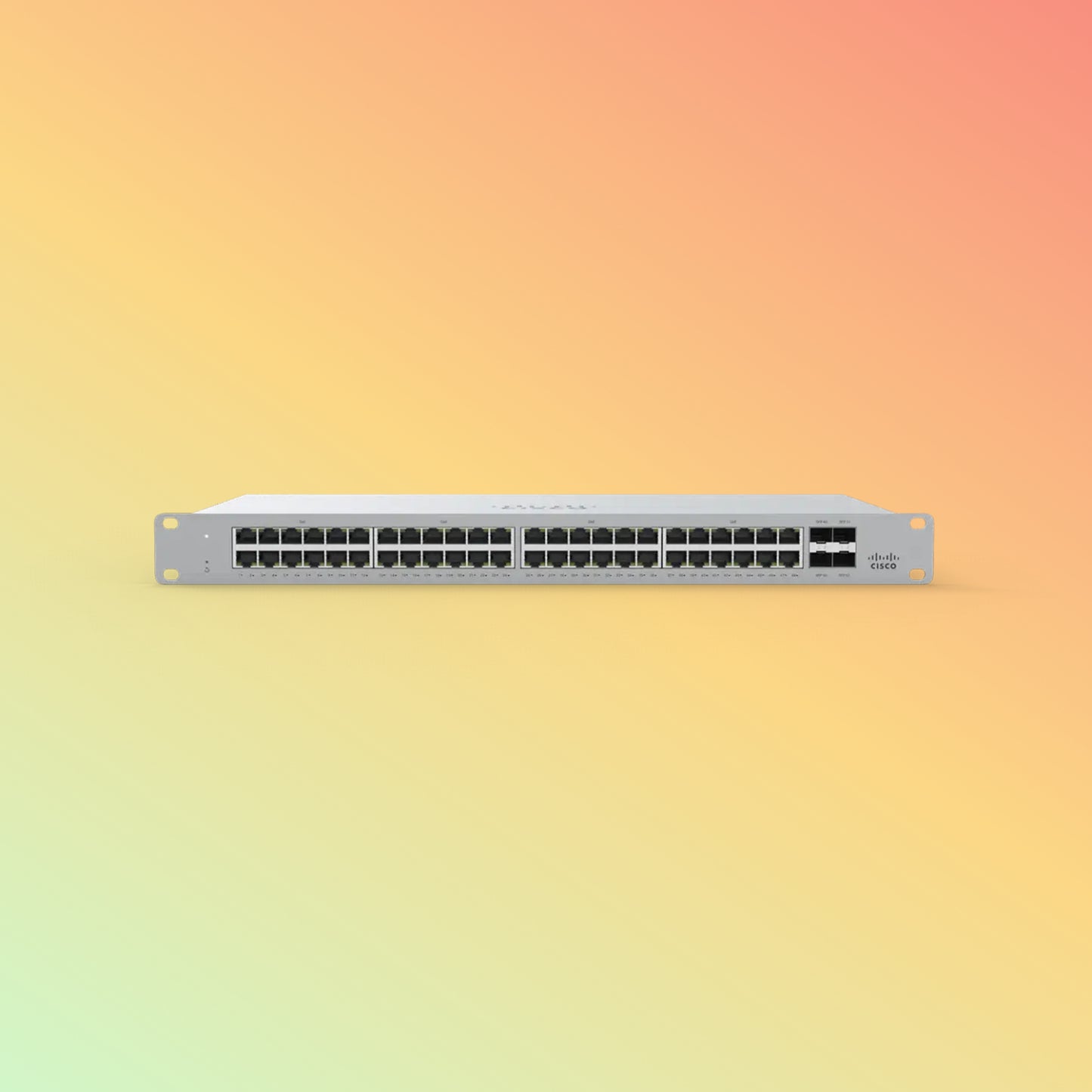CISCO Meraki MS120 Switch - 104 Gbps Switching capacity, Throughput up to 77.38 Mpps, 740W PoE Capability, 48 x PoE RJ45, 4 x SFP